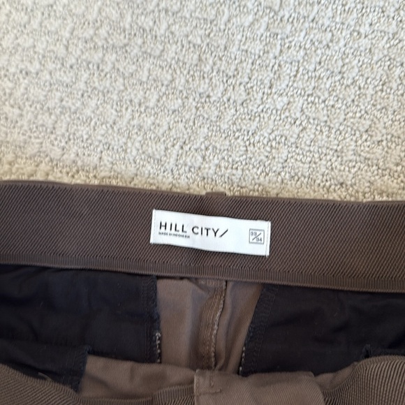 Hill City Huckberry Everyday Tech Pant Athletic Moss Brown Chino - Picture 5 of 8